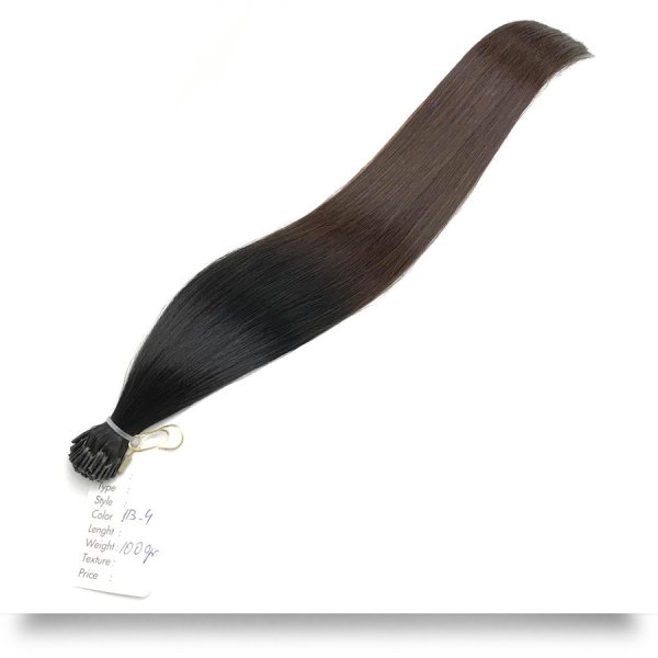 Mikro Saç Kaynak Renk #1B - 4 Ombre 40 cm - 100 Gram