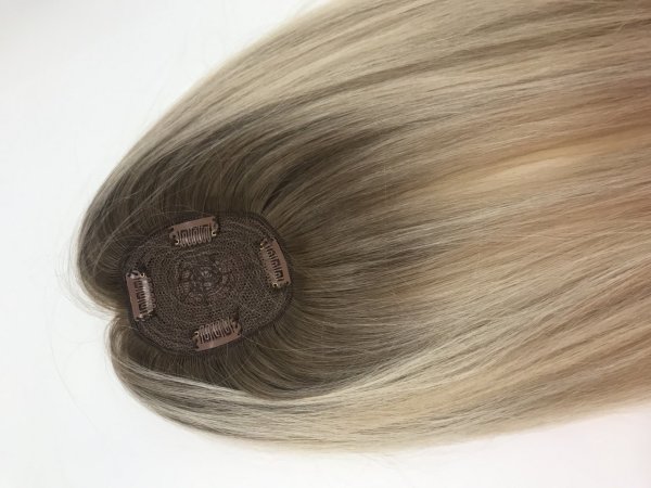 Tepelik Saç Ombre California Blonde Ombre 6A-8A-613 Doğal Gerçek Saç 45 Cm