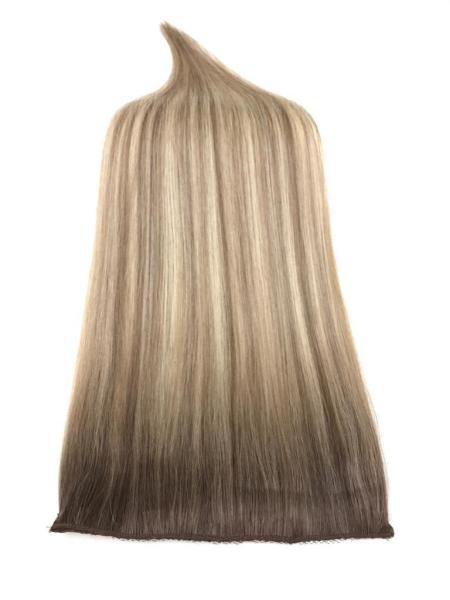 5 Parça Ombre Röfle Çıt Çıt Saç #5A - #7A -#60 - Copacabana Beach Ombre & Highlight 250 Gram - 60 Cm